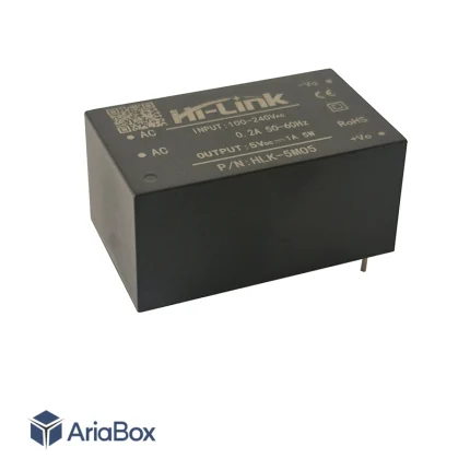 مبدل ایزوله 220 ولت AC به 5 ولت DC با جریان 1 آمپر مدل HLK-5M05 برند Hi-Link