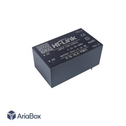 مبدل ایزوله 220 ولت AC به 5 ولت DC با جریان 600 میلی آمپر مدل HLK-PM01 برند Hi-Link