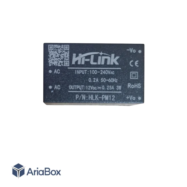 مبدل AC/DC سوییچینگ ایزوله 220 ولت به 12 ولت مدل HLK-PM12 برند Hi-Link